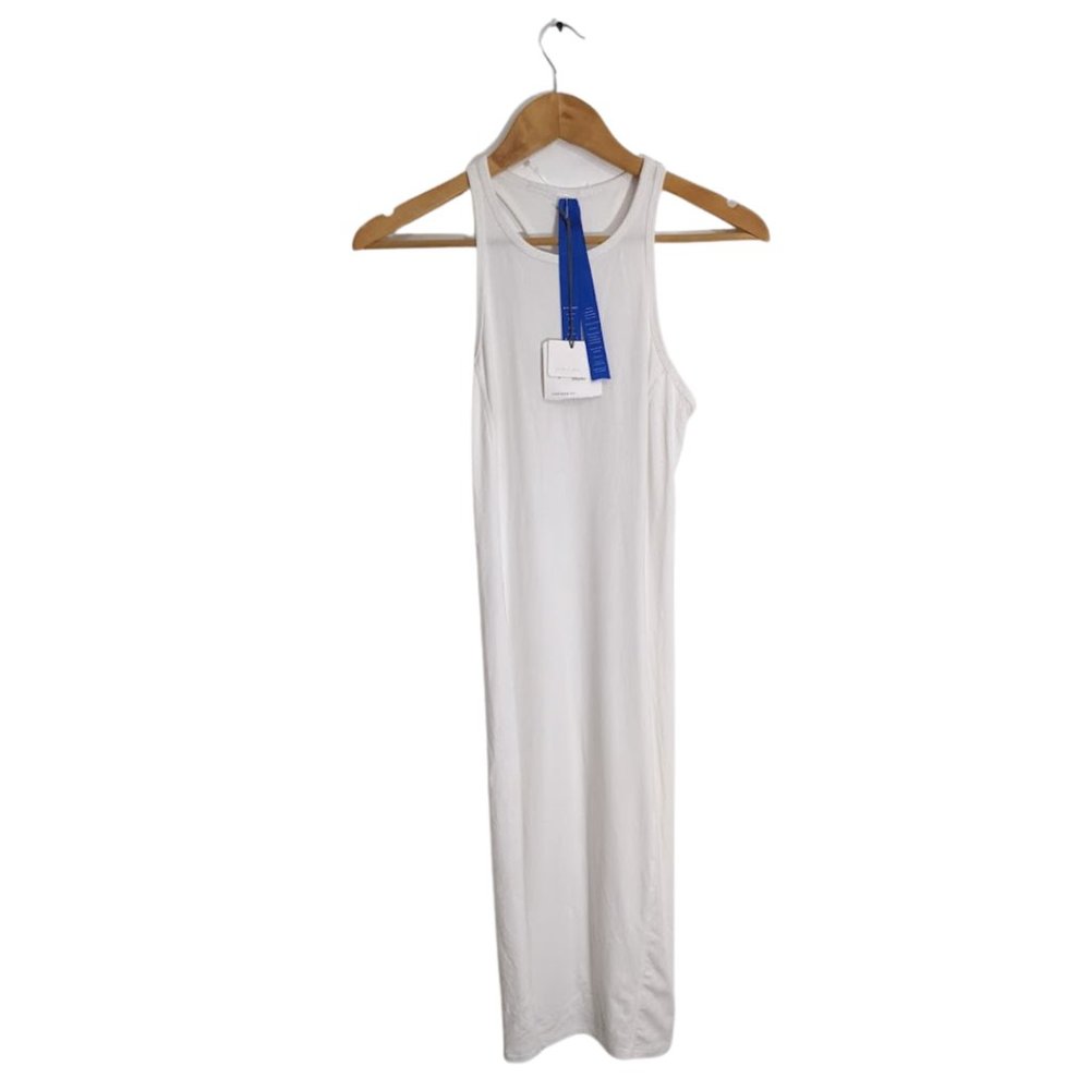 Kit and Ace Sleeveless Tee Dress in White Size US 4